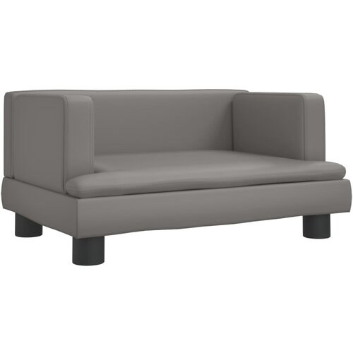 Maison Chic Otroški kavč - Otroški divan - Otroški sedež siv 60x40x30 cm umetno usnje, (21729608) Cene