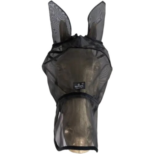 Kentucky Horsewear Maska proti insketom Classic, z u&amp;scaron;esi in nosnim zavihkom, črna - Full/WB Slike