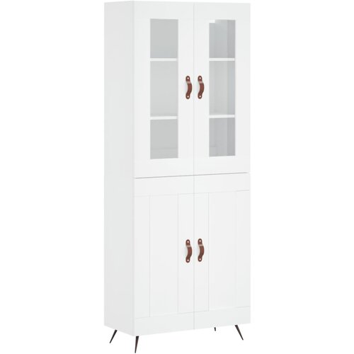 Maison Chic Visoka omara - Komoda - Predalnik bela 69,5x34x180 cm inženirski les, (21718730) Cene