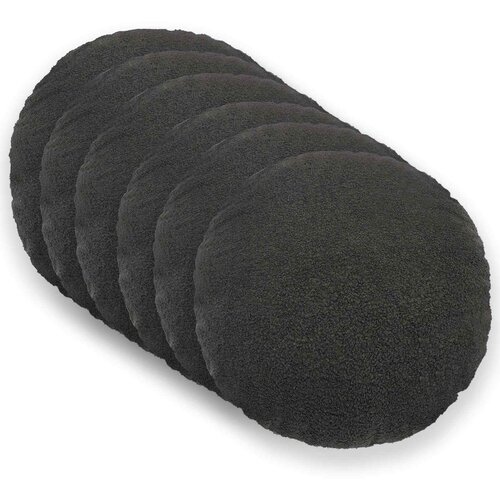  Presvlaka za jastuk 6 pcs HEERLEN Tamnosiva Ø 60 cm Bouclé Cene
