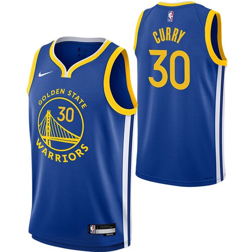 Nike Stephen Curry 30 Golden State Warriors Icon Edition Swingman otro&amp;scaron;ki dres Slike