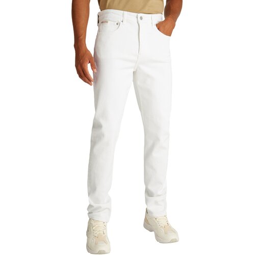 Calvin Klein Jeans Kavbojke slim Taper J30J327541 Bela Cene