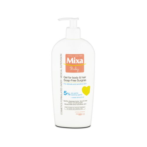Mixa Baby otroški hranljivi gel za prhanje in šampon 400 ml za otroke Cene