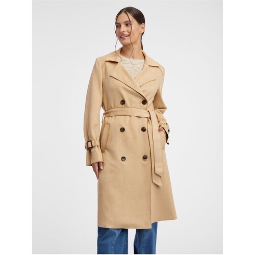 Orsay Beige Ladies Suede Trench Coat - Women Cijene