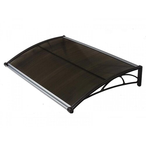 TT Nadstre&amp;scaron;nica Za Vrata 82x120cm Smeđa Baza Ploča Bronza 6mm Slike
