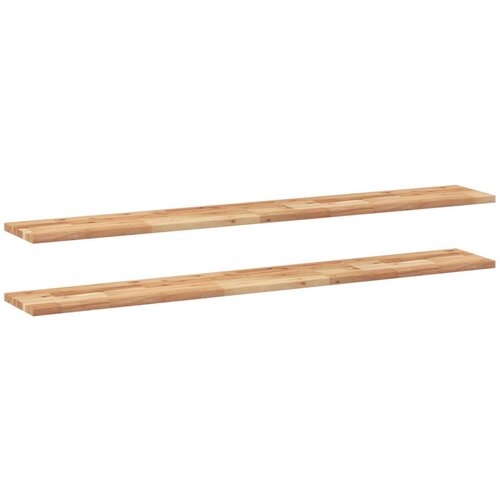 vidaXL Plutajuće police 2 kom 140x20x2 cm Masivno drvo akacije s uljnim premazom - Uljni premaz 140 x 20 x 2 cm 2 1 Cijene