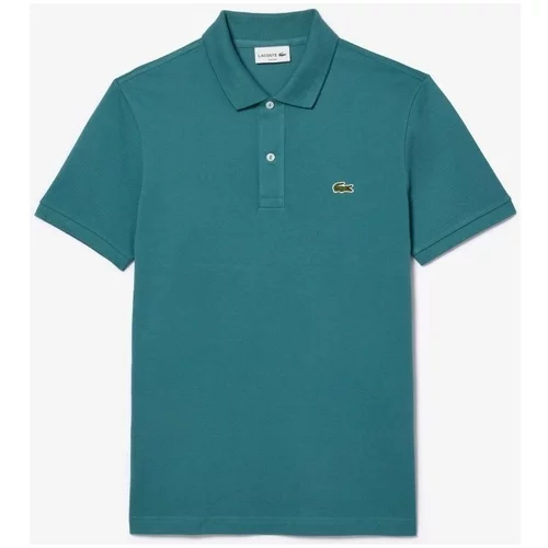 Lacoste L1212 SHORT SLEEVED RIBBED COLLAR S Plava