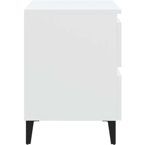 VidaXL Noćni ormarići 2 kom Bijela 40x35x50 cm Slike