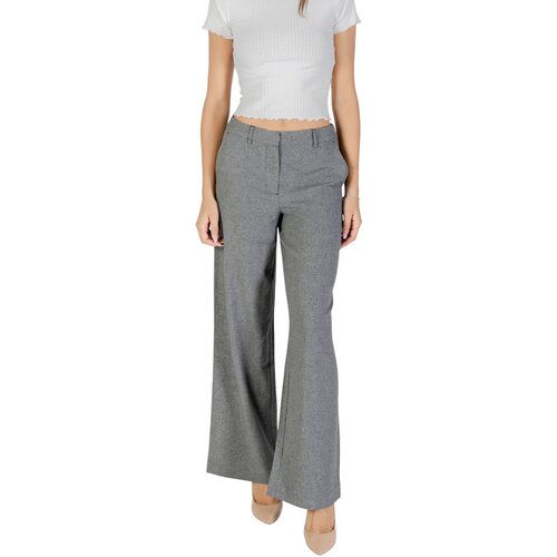 Only Lahkotne hlače &amp;amp; Harem hlače ONLDELL LIFE MW WIDE PANT CC TLR 15351146 Siva Slike