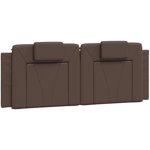 Maison Chic posteljno vzglavje - vzglavna omarica - vzglavna stranica rjava 120 cm umetno usnje, (21704279) Cene