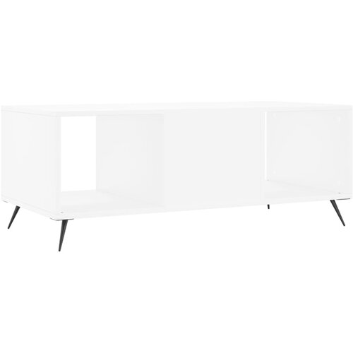  Stolić za kavu bijeli 102 x 50 x 40 cm od konstruiranog drva Bijela Slike