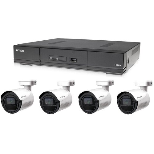 Avtech Komplet kamer 1x DVR DGD1005AV in 4x 2MPX Bullet kamera DGC1105YFT + 2x BREZPLAČEN napajalnik!, (20653032) Slike