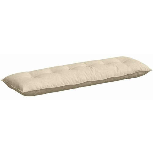 VidaXL Poglavni vzglavnik krema 160 x 19 x 50 cm blago, (5000278487) Slike