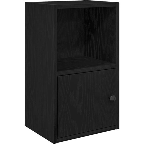 Maison Chic Knjižna omara - Knjižni regal črna hrast 31x24x52 cm inženirski les, (21725662) Slike
