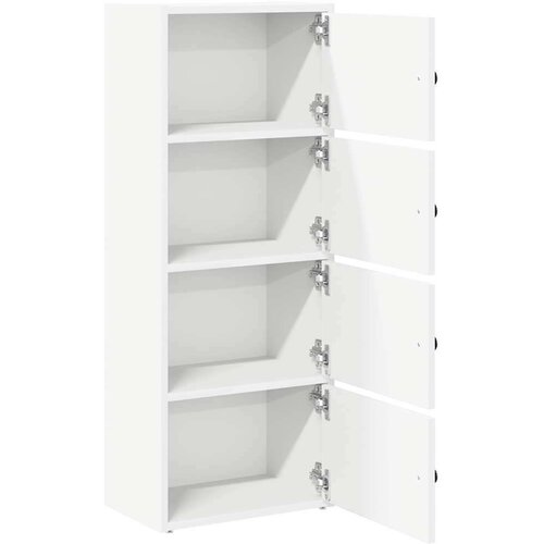  Regal za knjige bijeli 40x24x102 cm konstruirano drvo Slike