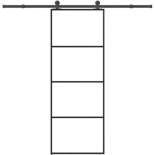 vidaXL Klizna vrata s priborom 76 x 205 cm od ESG stakla i aluminija Cijene