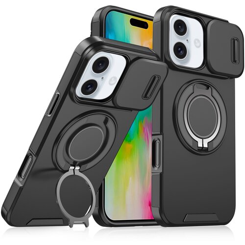  Torbica camshield ring stand za iphone 16 6.1 crna Cene