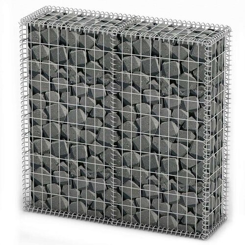  Gabionska ko&amp;scaron;ara s poklopcima od pocinčane žice 100 x 100 x 30 cm Slike