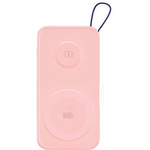 3mk PowerBank PastelUp Wireless Qi MagSafe 10 000 mAh 22,5 W USB A / C, Roza, (21703467) Cene