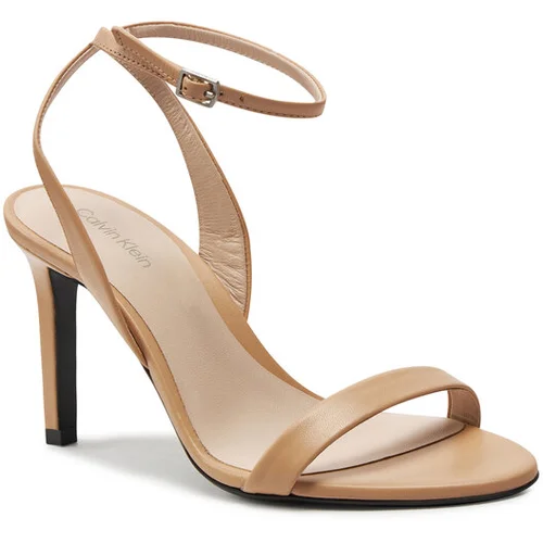 Calvin Klein Sandali Heel Sandal 90 Lth HW0HW01945 Bež