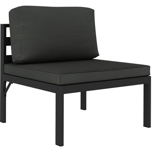 VidaXL Modularna srednja sofa s jastucima aluminijska antracit Slike