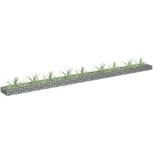 vidaXL Gabionska povišena gredica od pocinčanog čelika 360x30x10 cm Cijene
