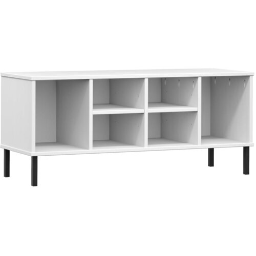 Maison Chic Stalak za cipele metalne noge bijeli 106x35x45 cm drveni OSLO Cijene