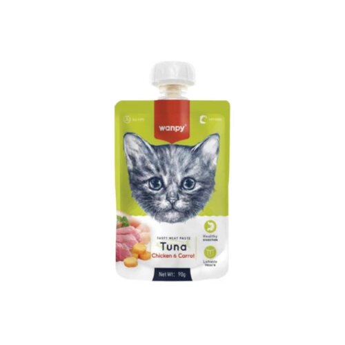 WANPY pasta tuna, piletina i sargarepa poslastica za macke 90g Cene