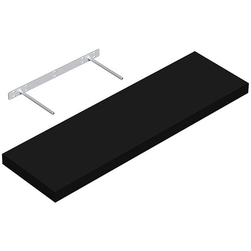 REGALUX Polica XL4 (24 x 80 x 3,8 cm, nosilnost: 12 kg, črna) Slike