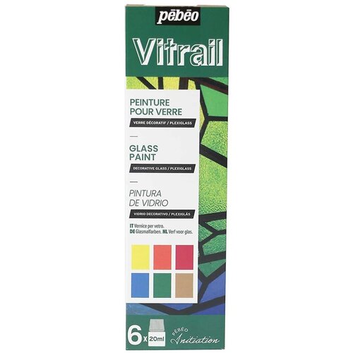 PEBEO Set boja za staklo Pebeo Vitrail 6 x 20 ml  (vitraž boja) Cijene
