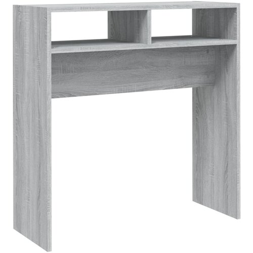Maison Chic konzolna miza - miza ob steni siva sonoma 78x30x80 cm konstruiran les, (21786440) Cene