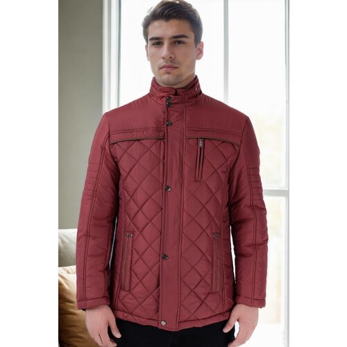 Dewberry M8616 MEN'S COAT-BURGUNDY-1 Cijene