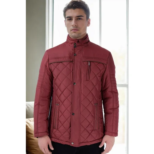 Dewberry M8616 MEN'S COAT-BURGUNDY-1