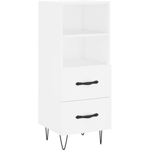  Visoka komoda bijeli 34,5x34x180 cm od konstruiranog drva Slike