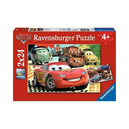 Ravensburger Puzzle - Avtomobili - Nove avanture, 2 x 24 delov