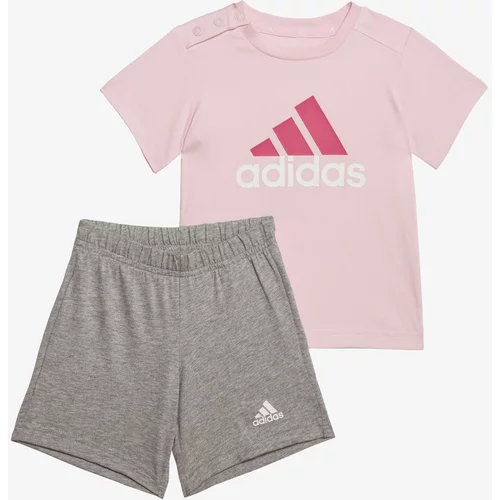 Adidas Pamučna dječja trenirka I BL CO T boja: ružičasta