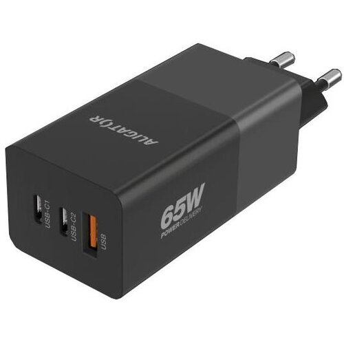 ALIGATOR CHPD0027 - GaN PD 65W brzi punjač, 2x USB-C + USB-A, crna Cene