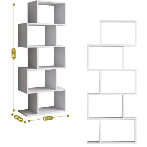 Hanah home Meric - White White Bookshelf Cene