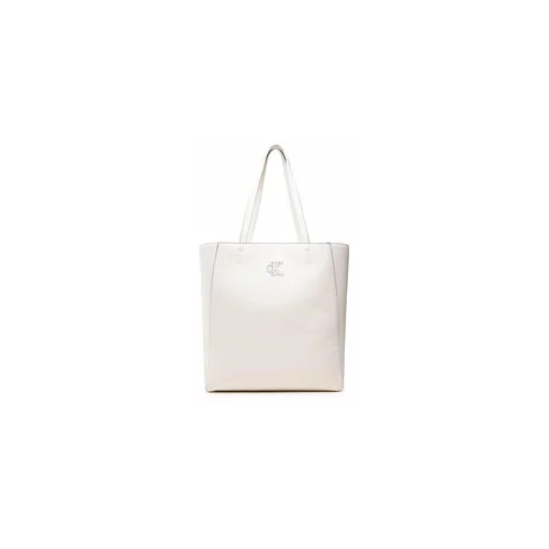 Calvin Klein Ročna torba Minimal Monogram Shopper32 K60K609292 Bež