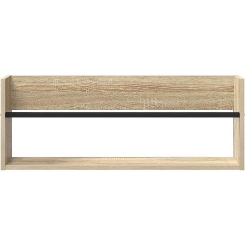  Polica za časopise s policom 2 pcs Sonoma hrast 80 x 12 x 30 cm Slike