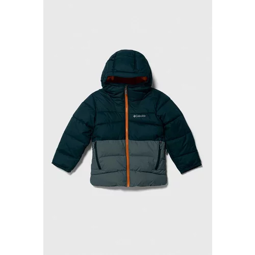 Columbia Otroška smučarska jakna Arctic Blas turkizna barva