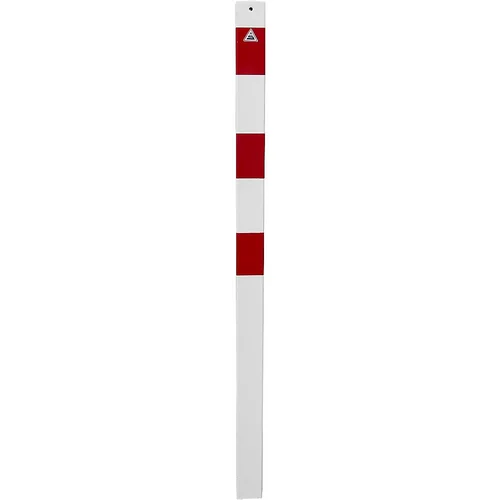 Schake Zaporni stebrič, 70 x 70 mm, bel / rdeč, za vbetoniranje, brez ušesca