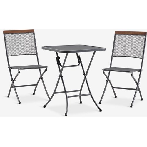 Linnea Stol i stolice 60x60cm, Siva Slike