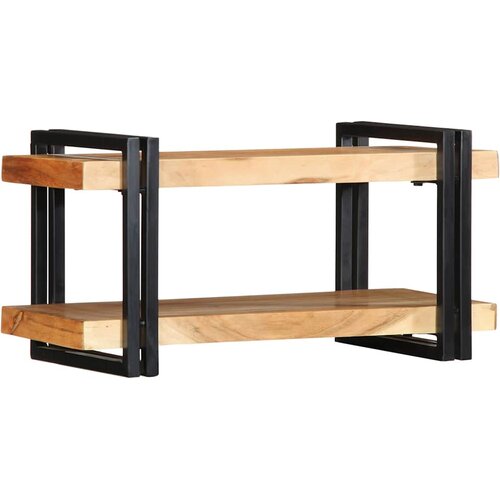  Zidna polica 70x33x35 cm puno drvo bagrem Slike