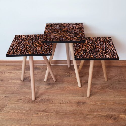 Hanah home Set 3 stočića 3Shp226 Brown Cene