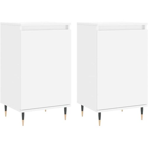 VidaXL Komode 2 kom bijele 40 x 35 x 70 cm od konstruiranog drva Slike