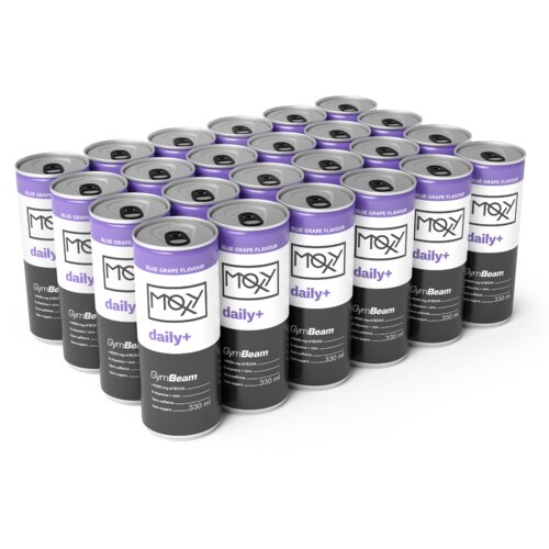 GymBeam moxy daily+ 330 ml blue grape Cene