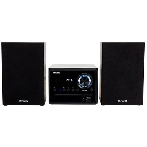 Aiwa MSBTU-300 stereo uređaj Bluetooth®, AUX, CD, USB, UKW, 2 x 10 W crna