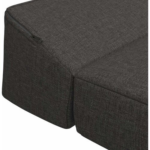 SOFA na razvlačenje Tamnosiva 200 x 70 x 10 cm Tkanina Slike