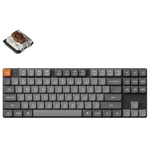 KEYCHRON Tastatura K1M-A3 80% Brown Switch - Black Cene